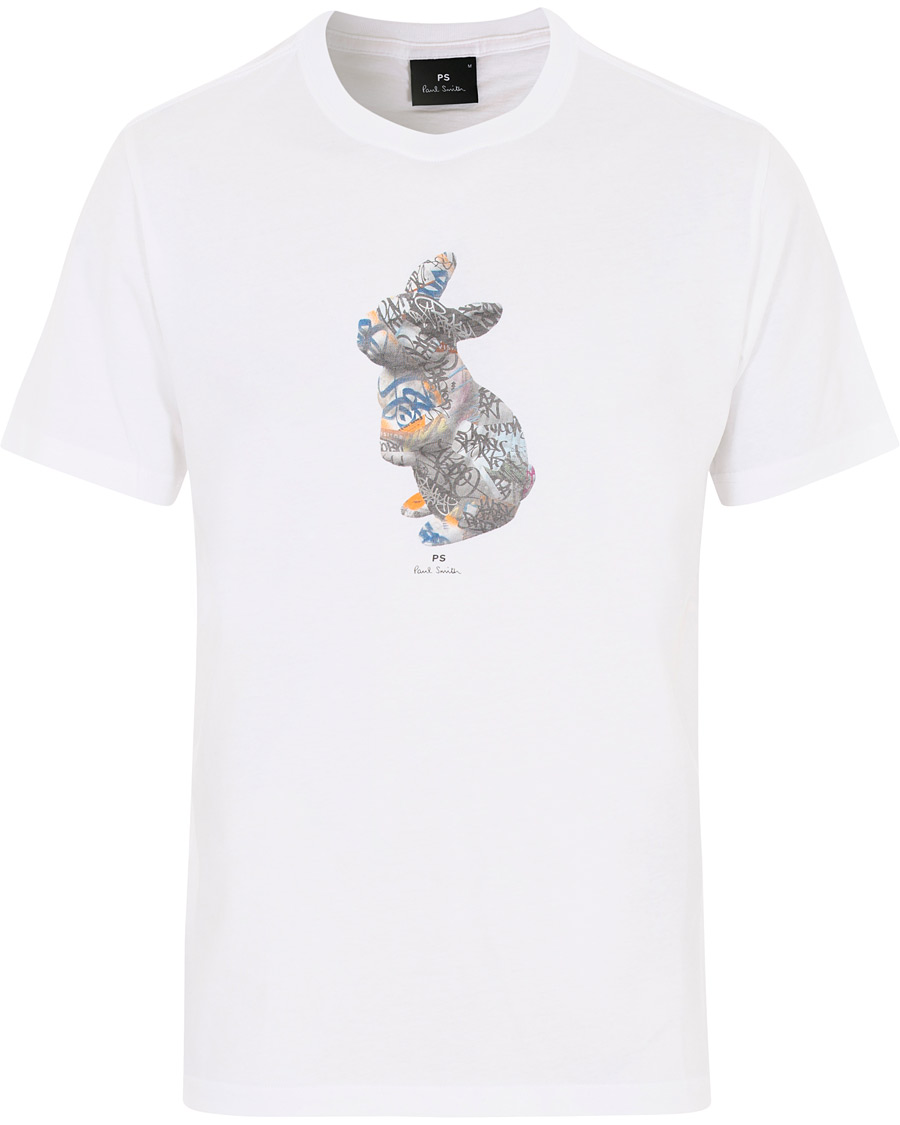 Hombres | Camisetas | PS Paul Smith | Regular Fit Printed Rabbit Tee White