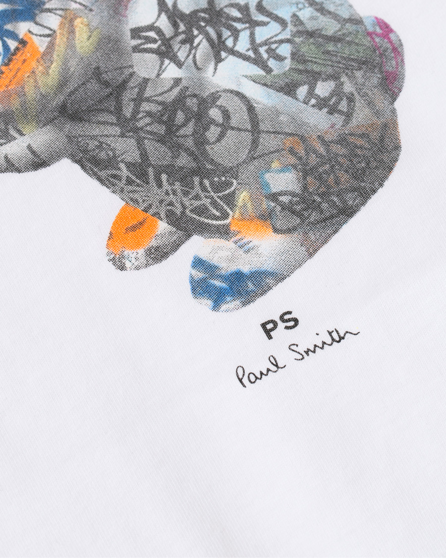 Hombres | Camisetas | PS Paul Smith | Regular Fit Printed Rabbit Tee White