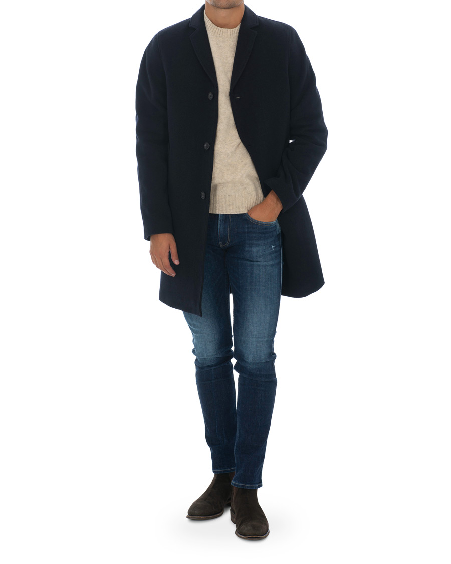 Hombres | Abrigos y chaquetas | Samsøe Samsøe | Samsøe & Samsøe Bryn Wool Coat Night Sky