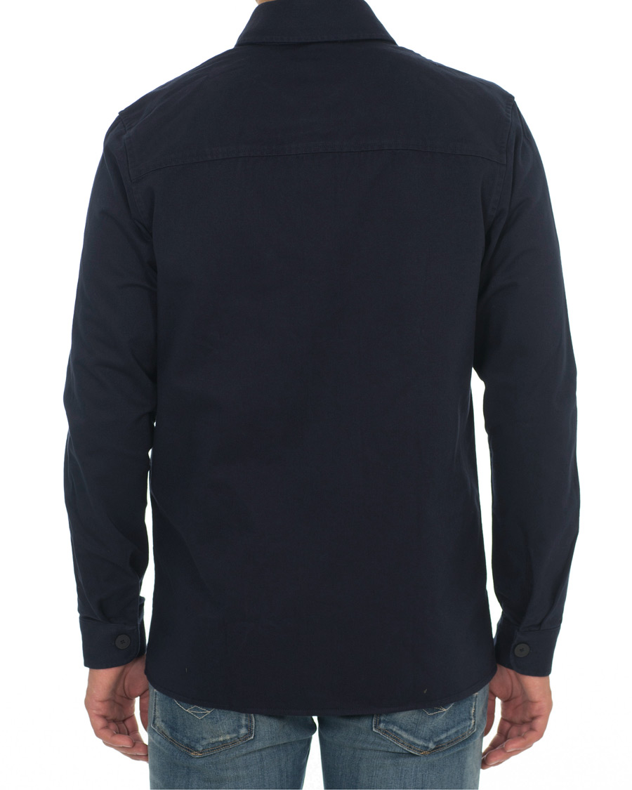 Hombres | Camisas | Samsøe Samsøe | Samsøe & Samsøe Waltones Cotton Overshirt Night Sky