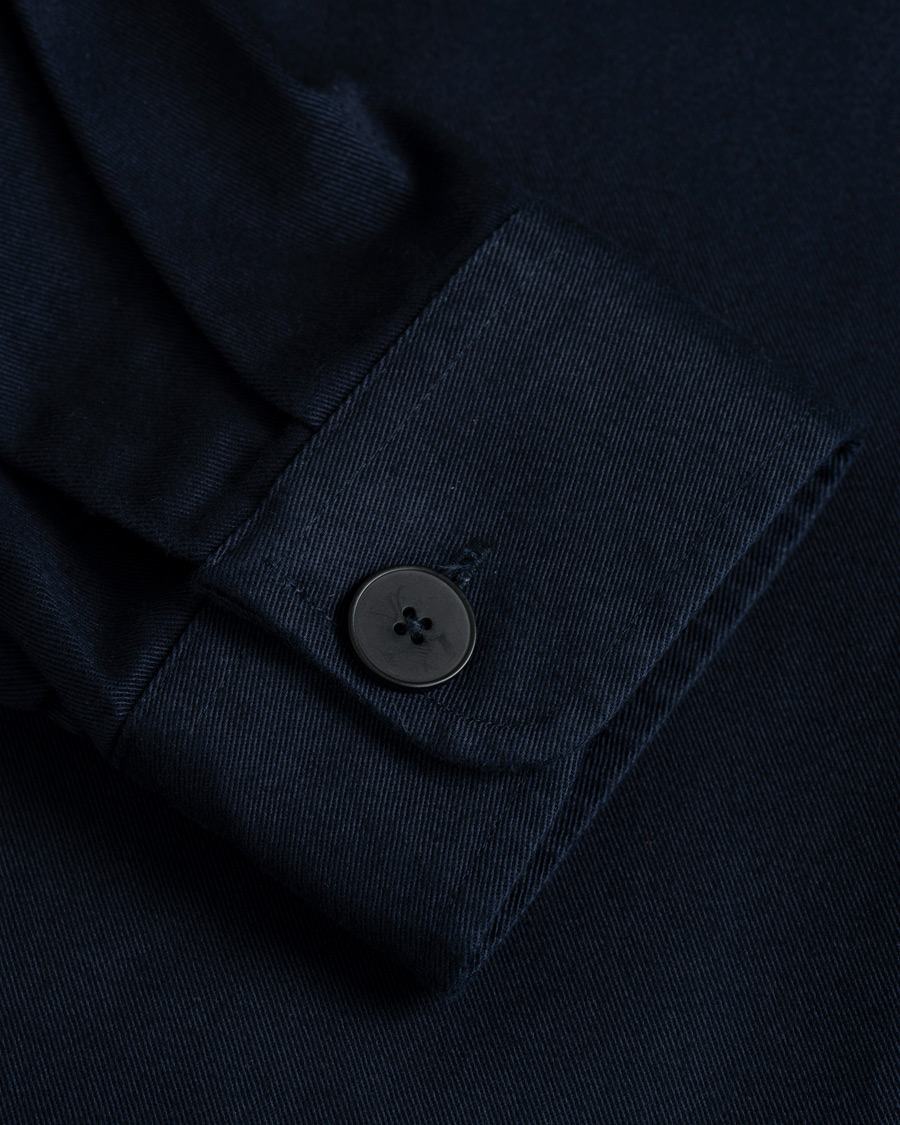 Hombres | Camisas | Samsøe Samsøe | Samsøe & Samsøe Waltones Cotton Overshirt Night Sky