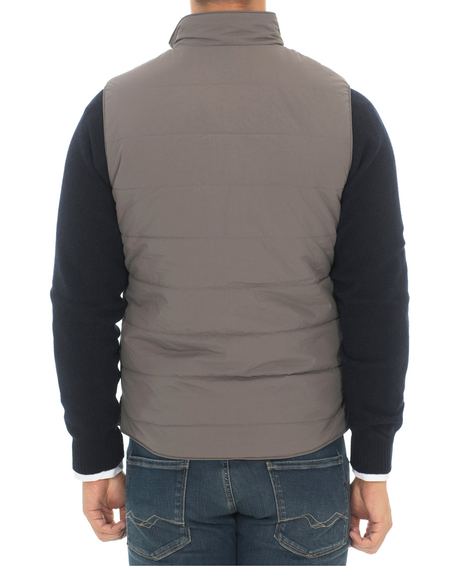 Hombres | Abrigos y chaquetas | Stenströms | Soft Quilted Nylon Vest Grey