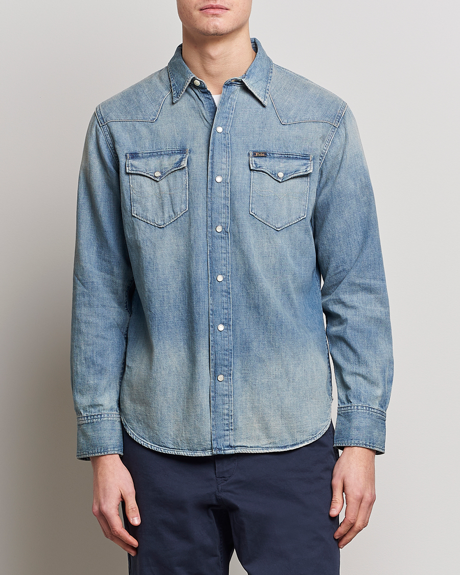 Hombres | Camisas | Polo Ralph Lauren | Icon Wester Denim Shirt Light Blue