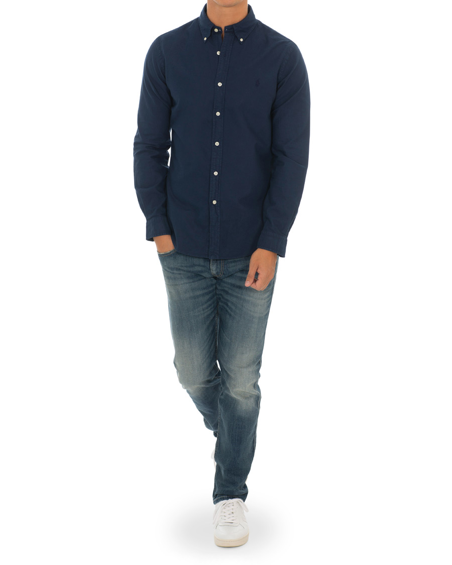 Hombres | Camisas | Polo Ralph Lauren | Slim Fit Garment Dyed Oxford Shirt Newport Navy