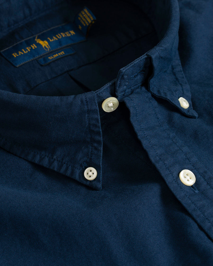 Hombres | Camisas | Polo Ralph Lauren | Slim Fit Garment Dyed Oxford Shirt Newport Navy