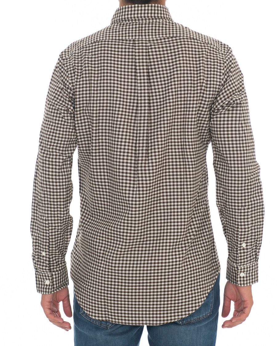 Hombres | Camisas | Polo Ralph Lauren | Custom Fit Twill Check Shirt Brown/White