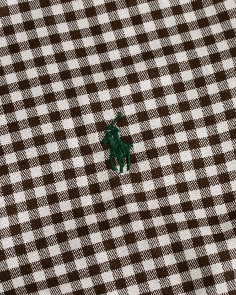 Hombres | Camisas | Polo Ralph Lauren | Custom Fit Twill Check Shirt Brown/White