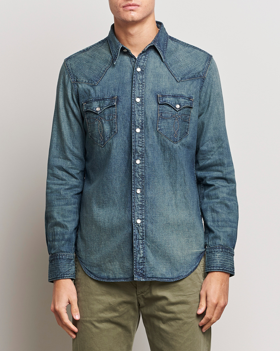 Hombres | Camisas | RRL | Buffalo Western Shirt Dark Wash