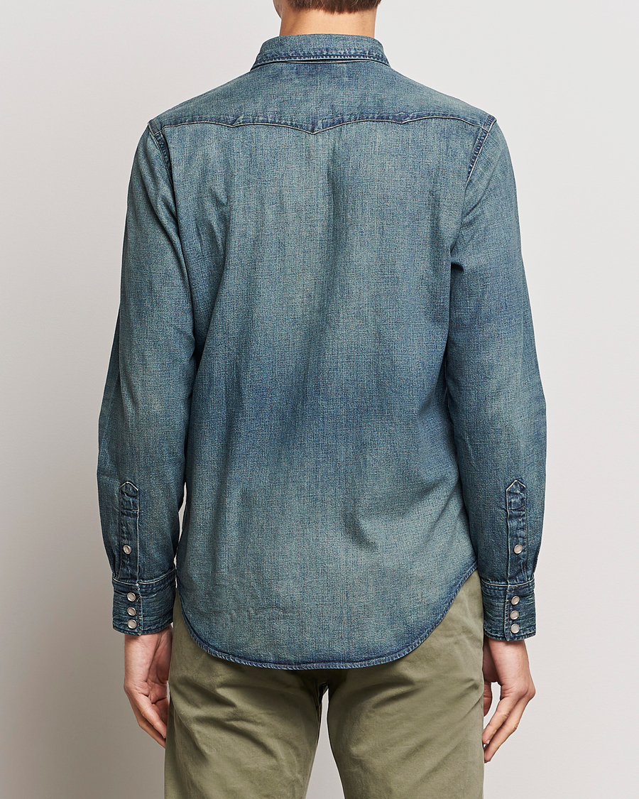Hombres | Camisas | RRL | Buffalo Western Shirt Dark Wash