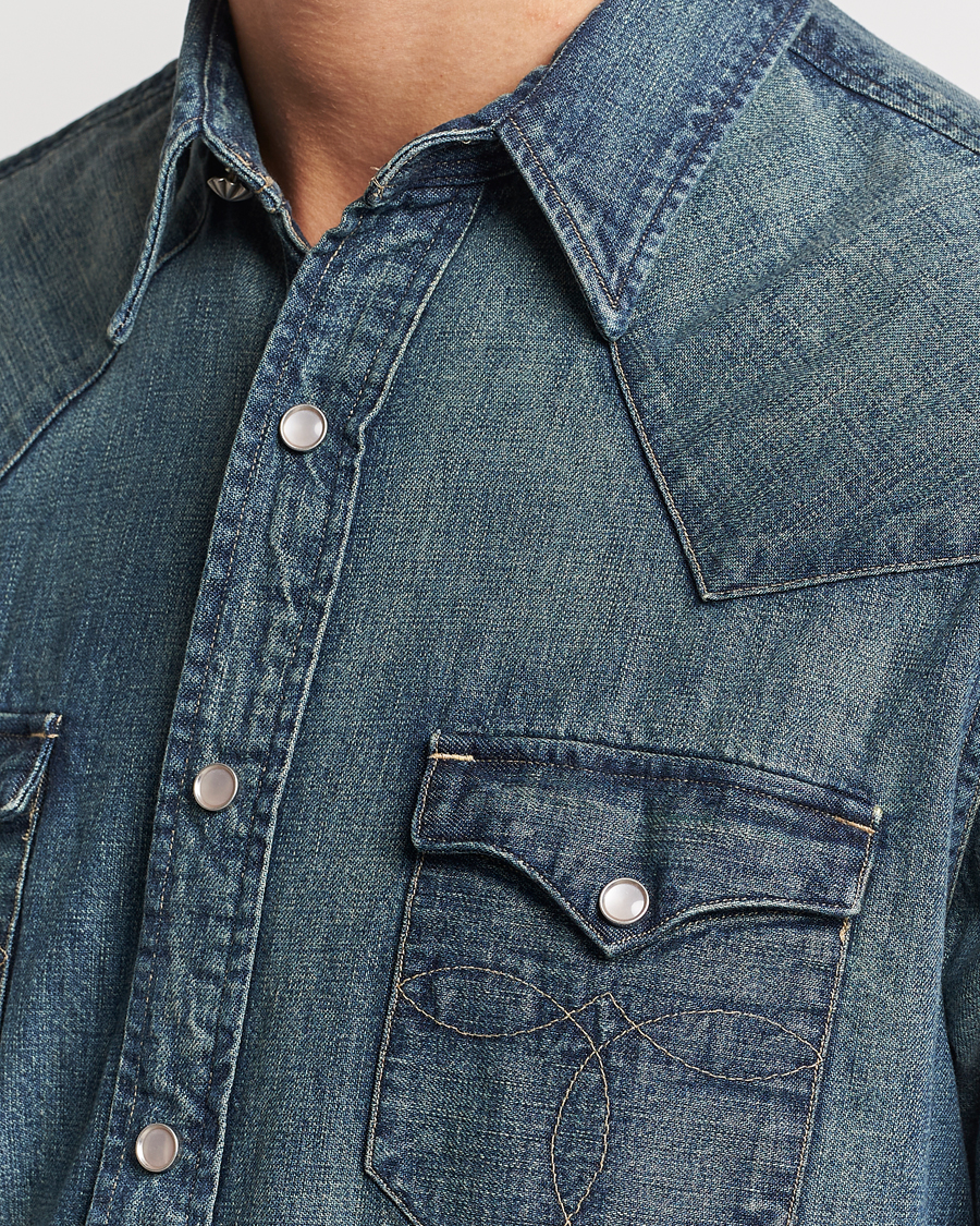 Hombres | Camisas | RRL | Buffalo Western Shirt Dark Wash