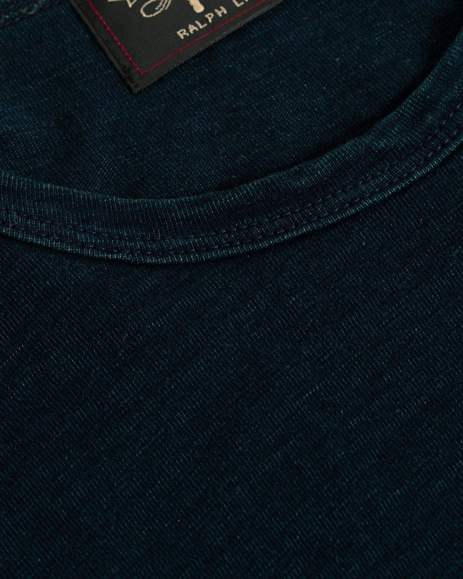 Hombres | Camisetas | RRL | Standard Pocket Tee Rinsed Blue Indigo