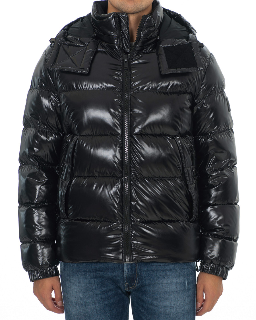 Hombres | Abrigos y chaquetas | BOSS BLACK | BOSS Domar High Shine Hooded Jacket Black