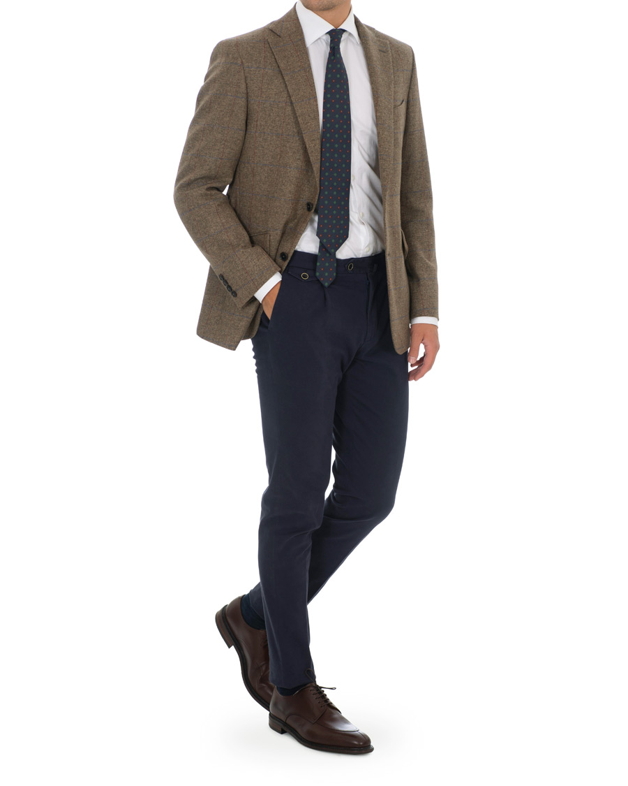 Hombres | Blazers | Walker Slater | Edward Tweed Windowpane Blazer Brown