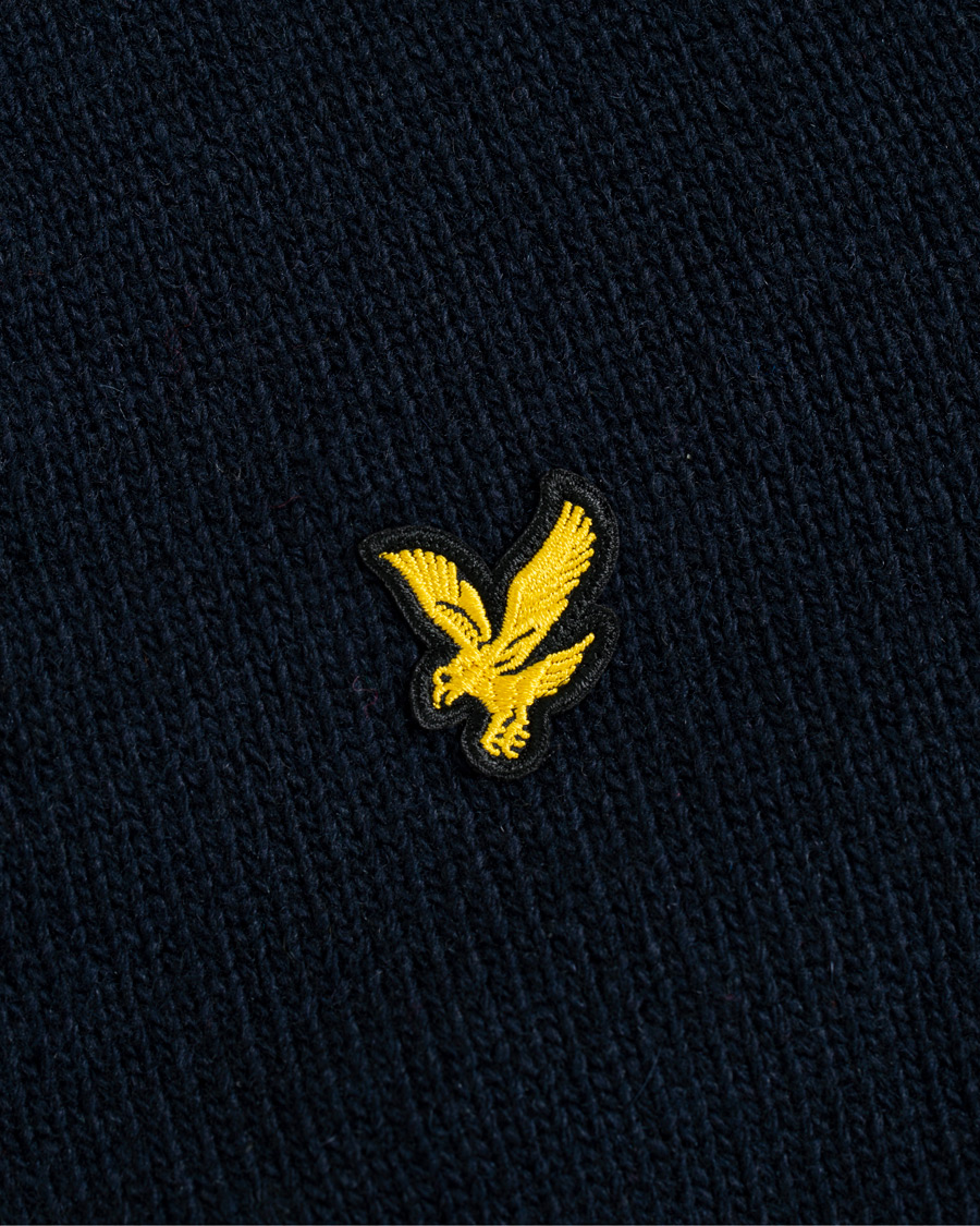Hombres | Jerséis y prendas de punto | Lyle & Scott | Contrast Placket Cardigan Dark Navy