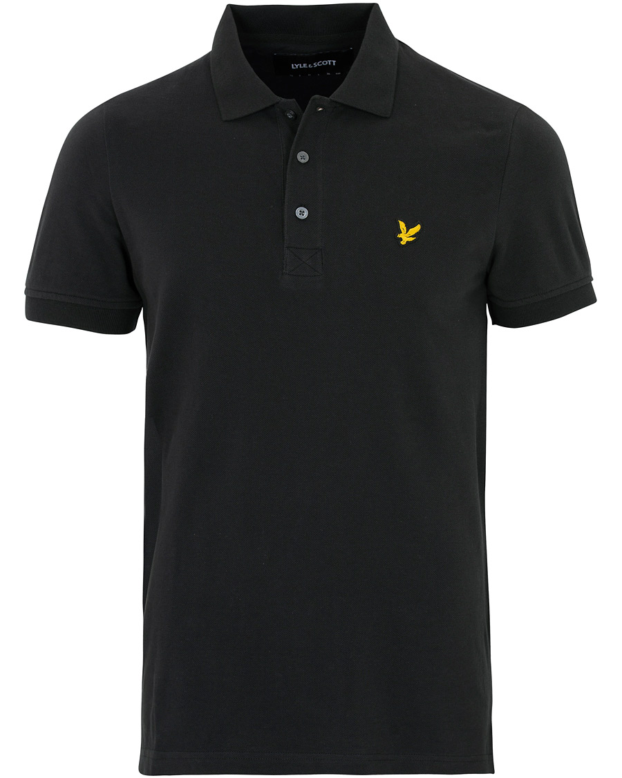 Hombres | Polos | Lyle & Scott | Plain Polo Shirt True Black