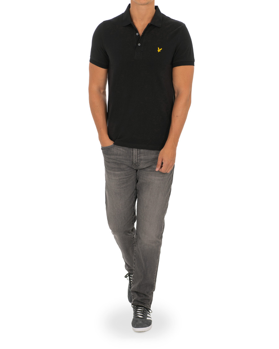 Hombres | Polos | Lyle & Scott | Plain Polo Shirt True Black
