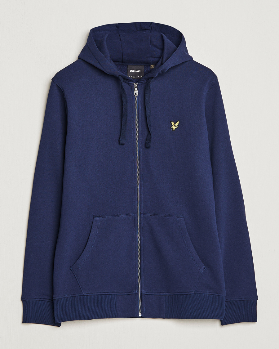 Hombres | Jerséis y prendas de punto | Lyle & Scott | Zip Full Zip Hoodie Navy