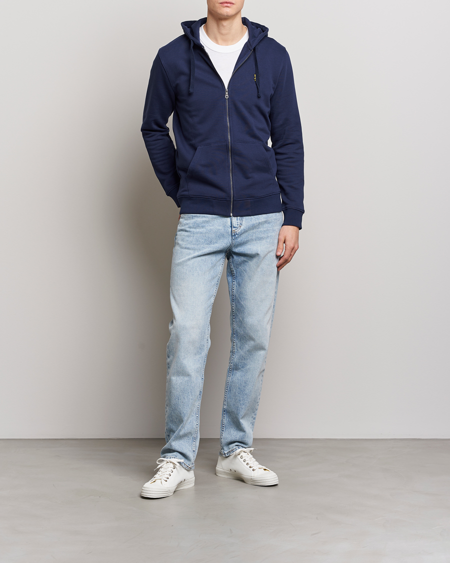 Hombres | Jerséis y prendas de punto | Lyle & Scott | Zip Full Zip Hoodie Navy