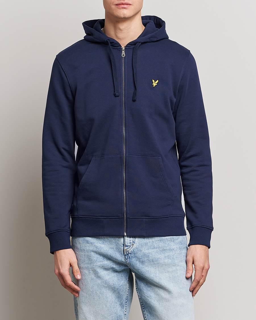 Hombres | Jerséis y prendas de punto | Lyle & Scott | Zip Full Zip Hoodie Navy