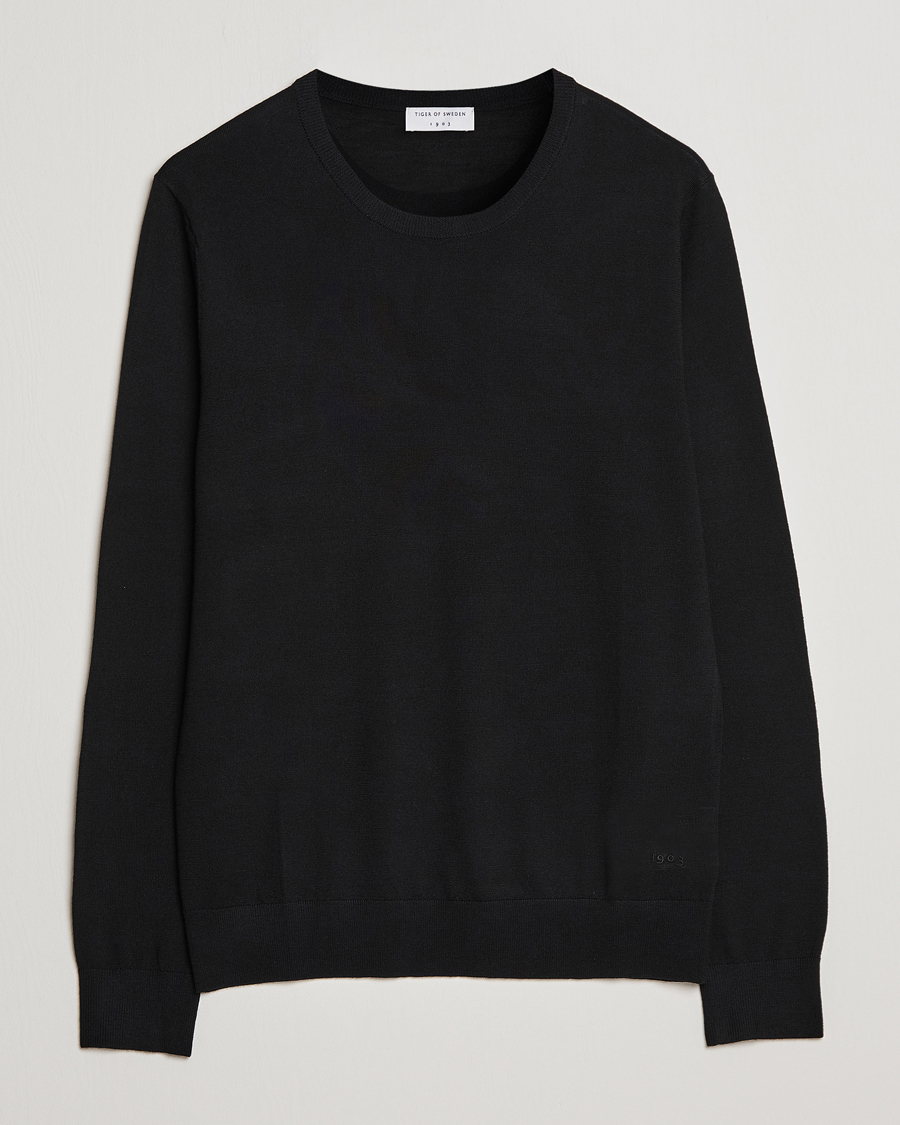 Hombres | Jerséis y prendas de punto | Tiger of Sweden | Nichols Crew Neck Pullover Black