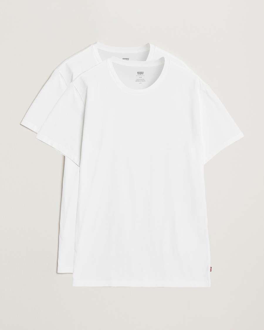 Hombres | Camisetas | Levi's | 2-Pack Crew Neck T-Shirt White