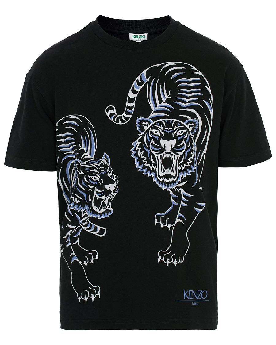 Hombres | Camisetas | KENZO | Double Tiger T-shirt Black