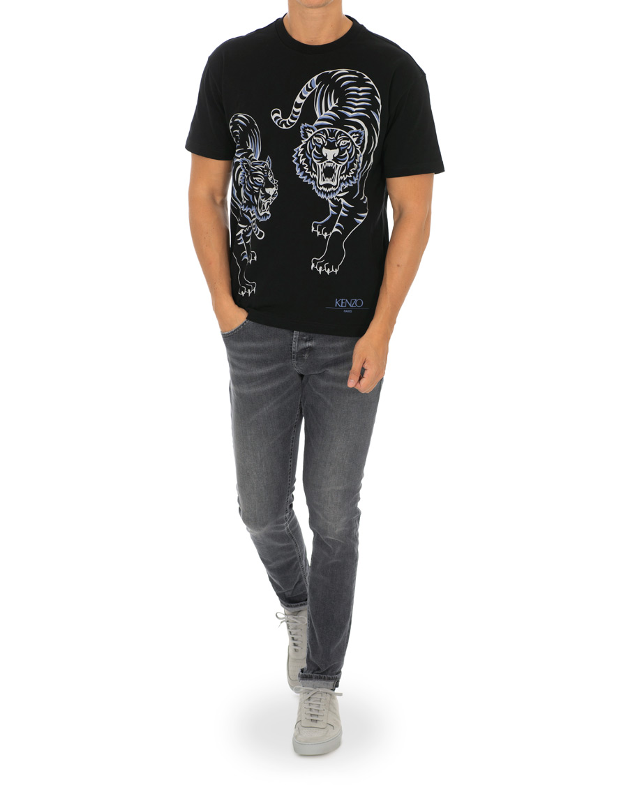 Hombres | Camisetas | KENZO | Double Tiger T-shirt Black