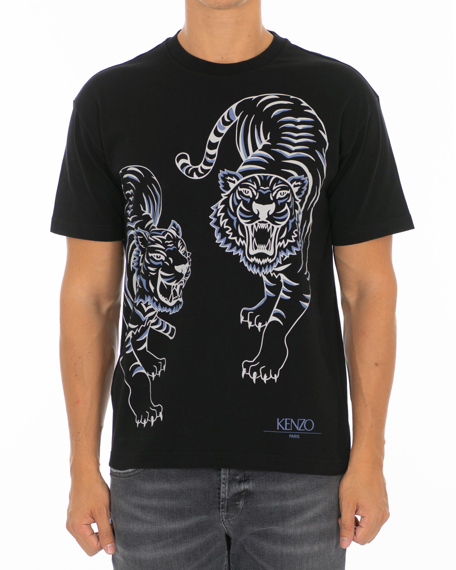 Hombres | Camisetas | KENZO | Double Tiger T-shirt Black