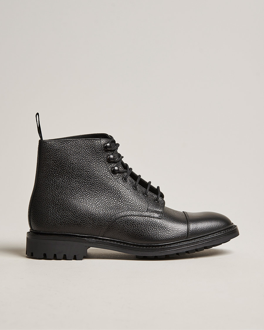 Hombres | Botas | Loake 1880 | Sedbergh Derby Boot Black Calf Grain