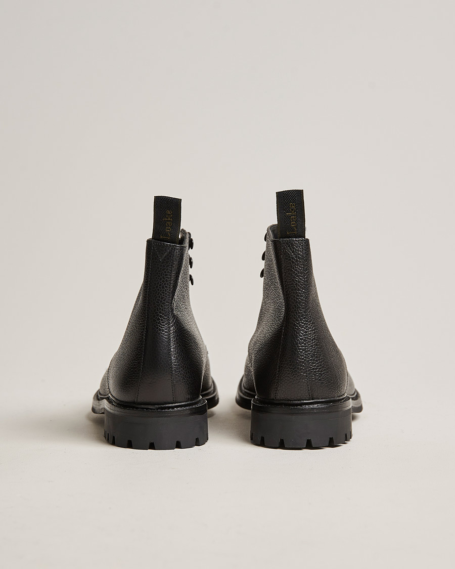 Hombres | Botas | Loake 1880 | Sedbergh Derby Boot Black Calf Grain