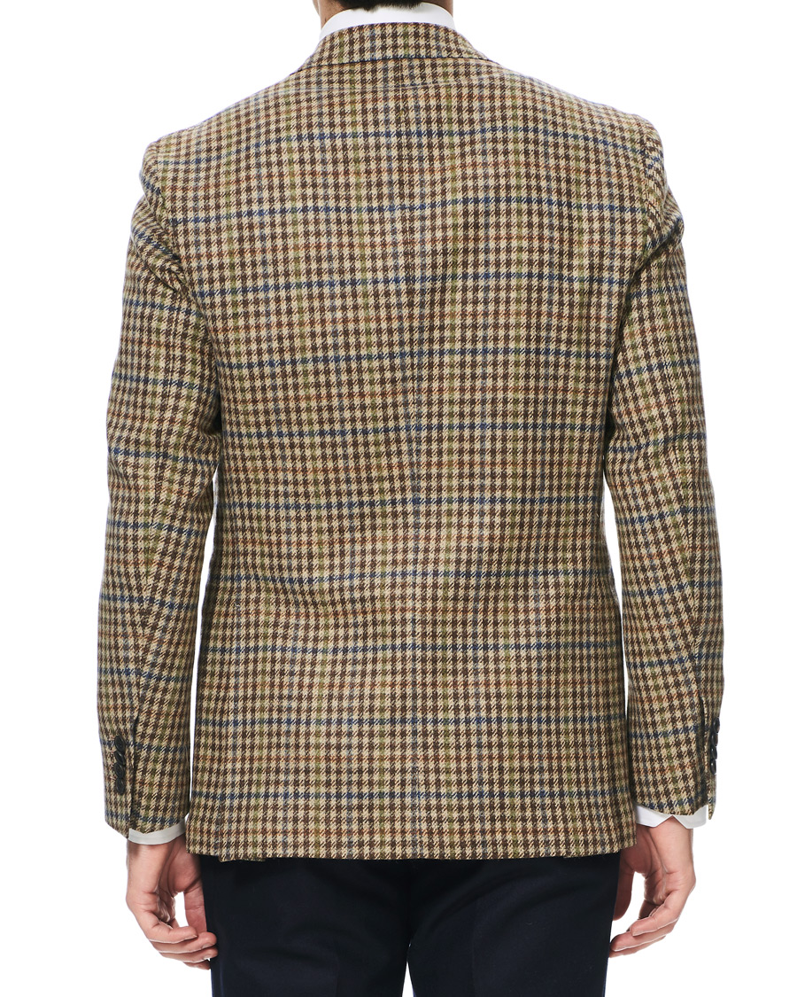 Hombres | Blazers | Berg&Berg | Dan II Gun Club Check Wool Blazer Brown/Olive