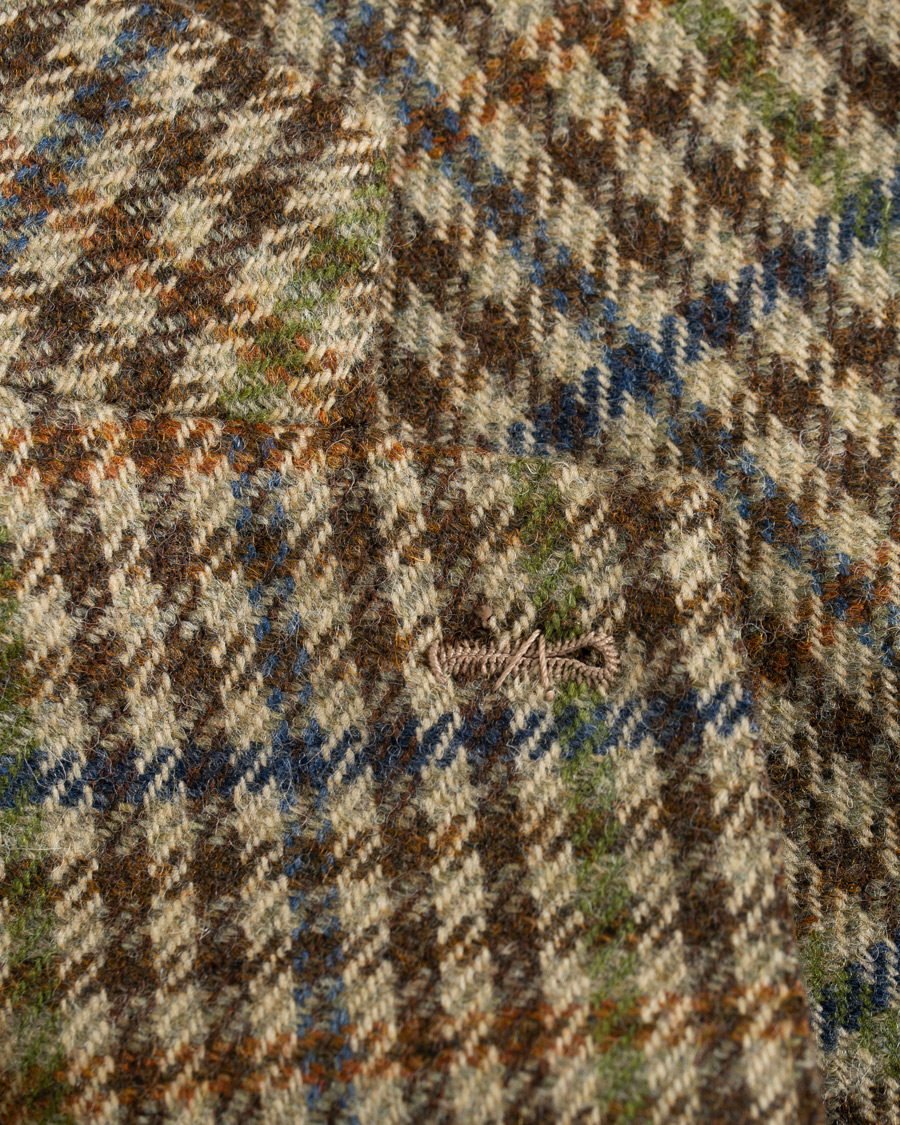 Hombres | Blazers | Berg&Berg | Dan II Gun Club Check Wool Blazer Brown/Olive