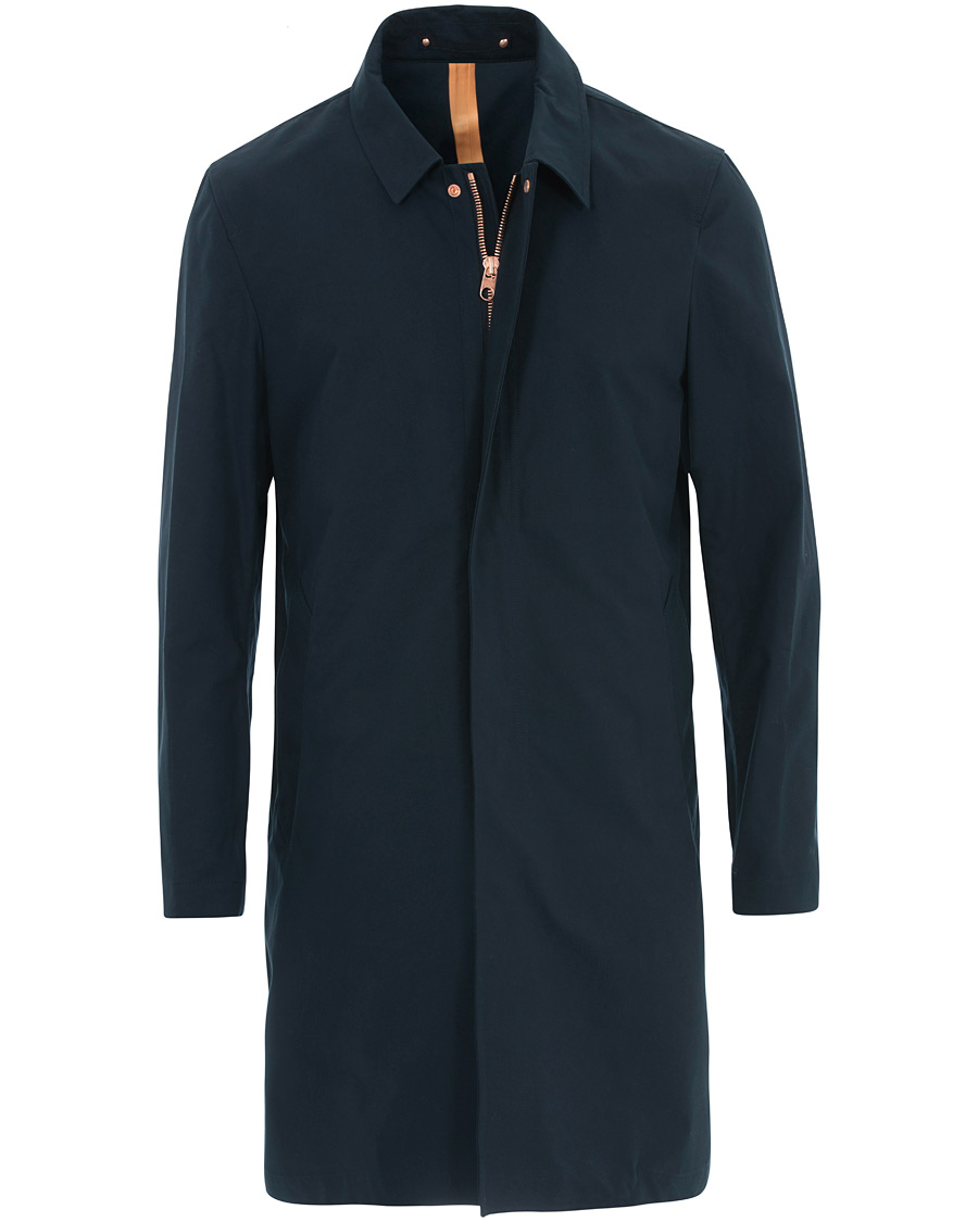 Hombres | Abrigos y chaquetas | Private White V.C. | Unlined Cotton Ventile Mac Coat 3.0 Midnight 3 - S