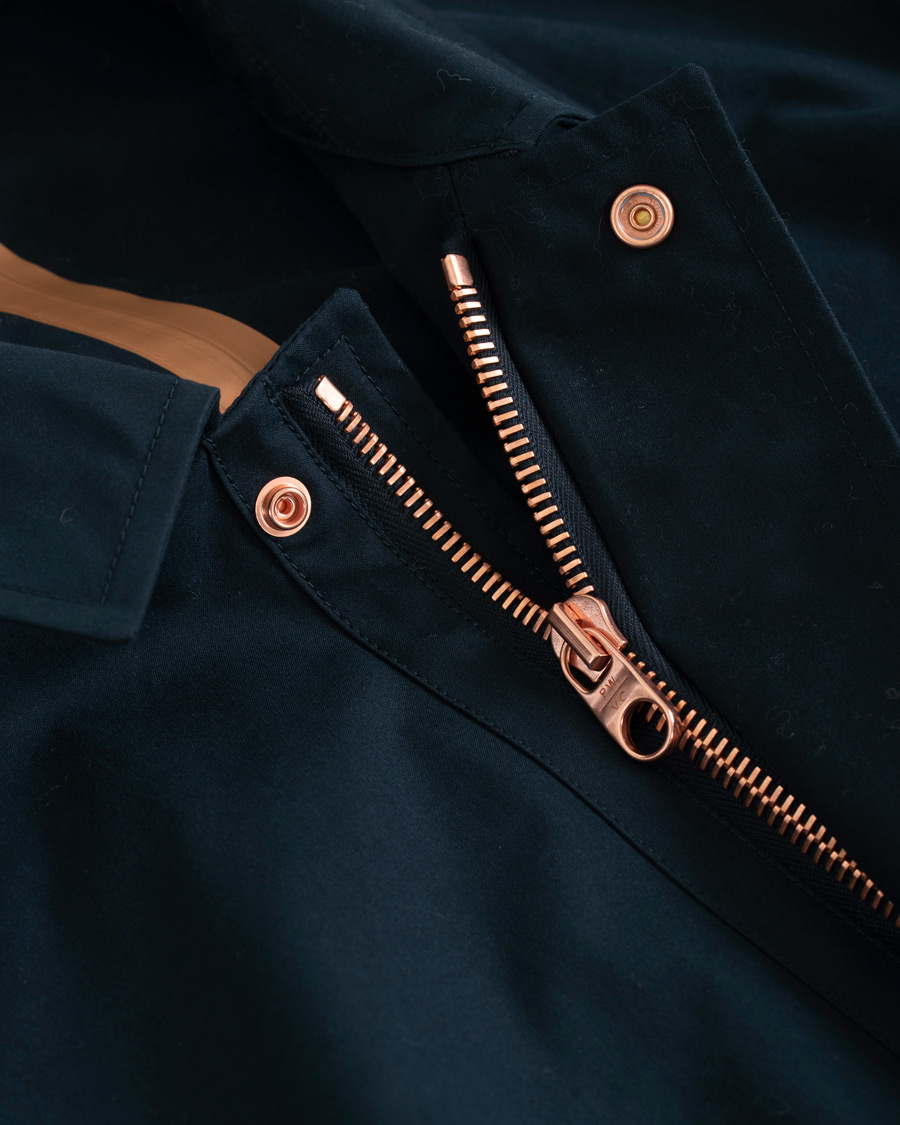 Hombres | Abrigos y chaquetas | Private White V.C. | Unlined Cotton Ventile Mac Coat 3.0 Midnight 3 - S