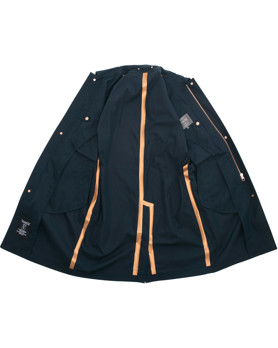 Hombres | Abrigos y chaquetas | Private White V.C. | Unlined Cotton Ventile Mac Coat 3.0 Midnight 3 - S