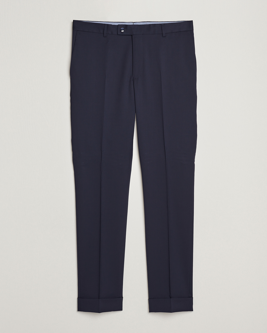 Hombres | Pantalones | Morris | Prestige Wool Suit Trousers Navy