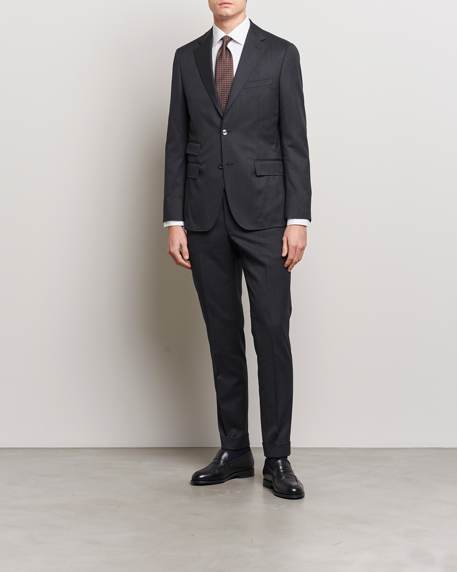 Hombres | Pantalones | Morris | Heritage Prestige Suit Trousers Grey