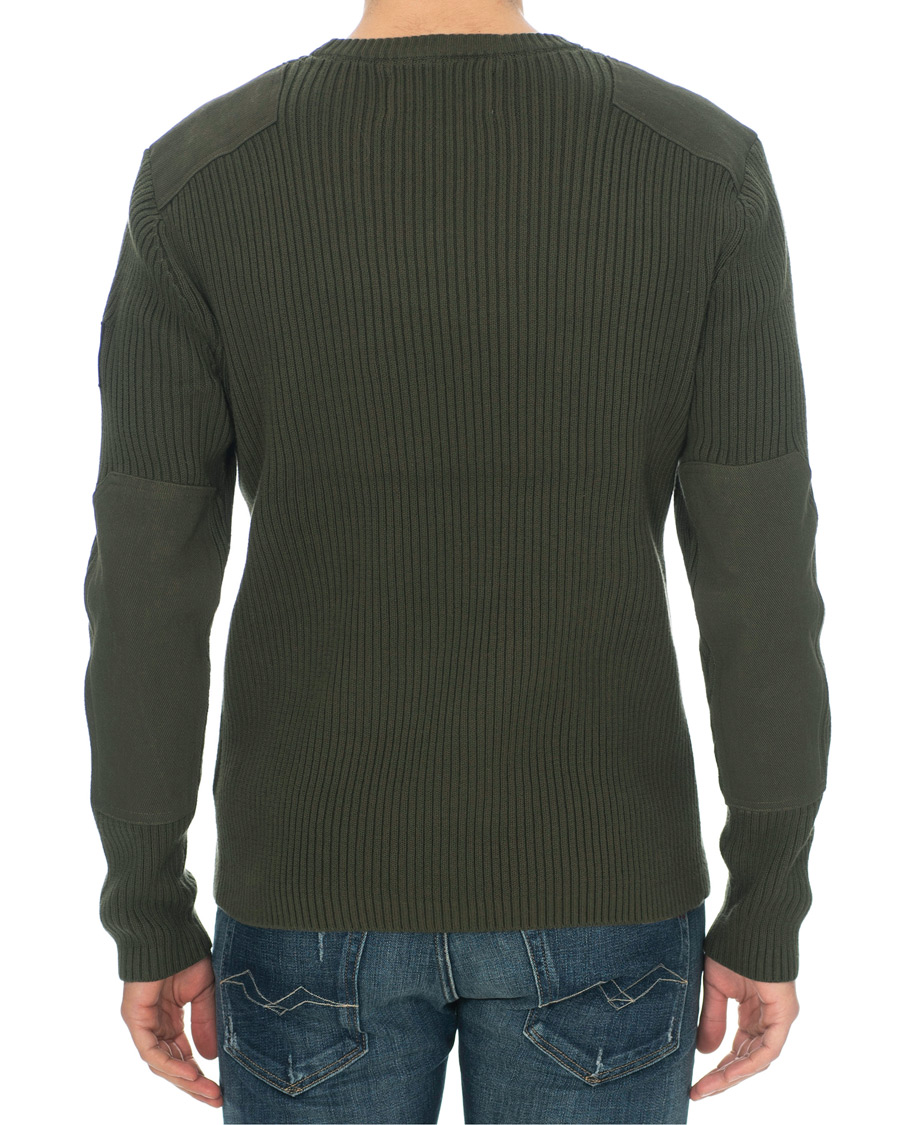 Hombres | Jerséis y prendas de punto | Calvin Klein Jeans | Knitted Monogram Sleeve Badge Crew Neck Deep Depths