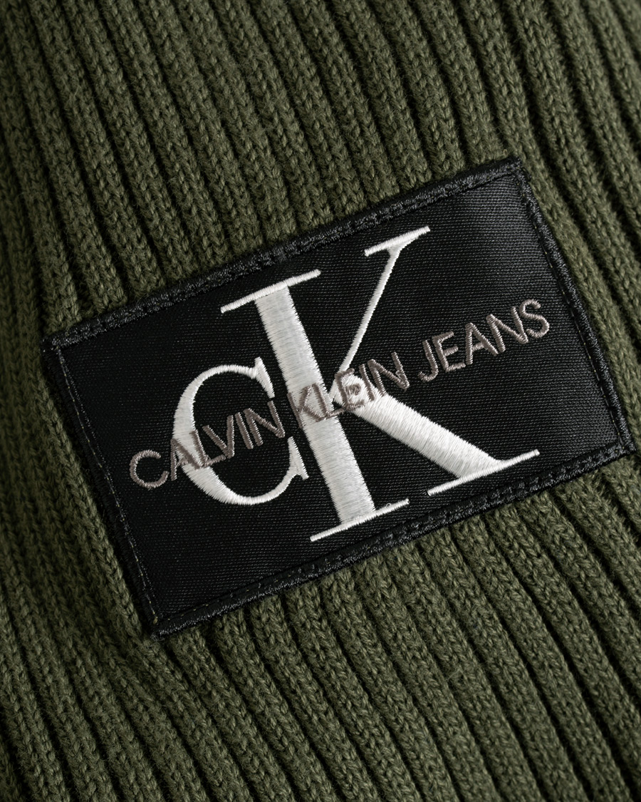 Hombres | Jerséis y prendas de punto | Calvin Klein Jeans | Knitted Monogram Sleeve Badge Crew Neck Deep Depths