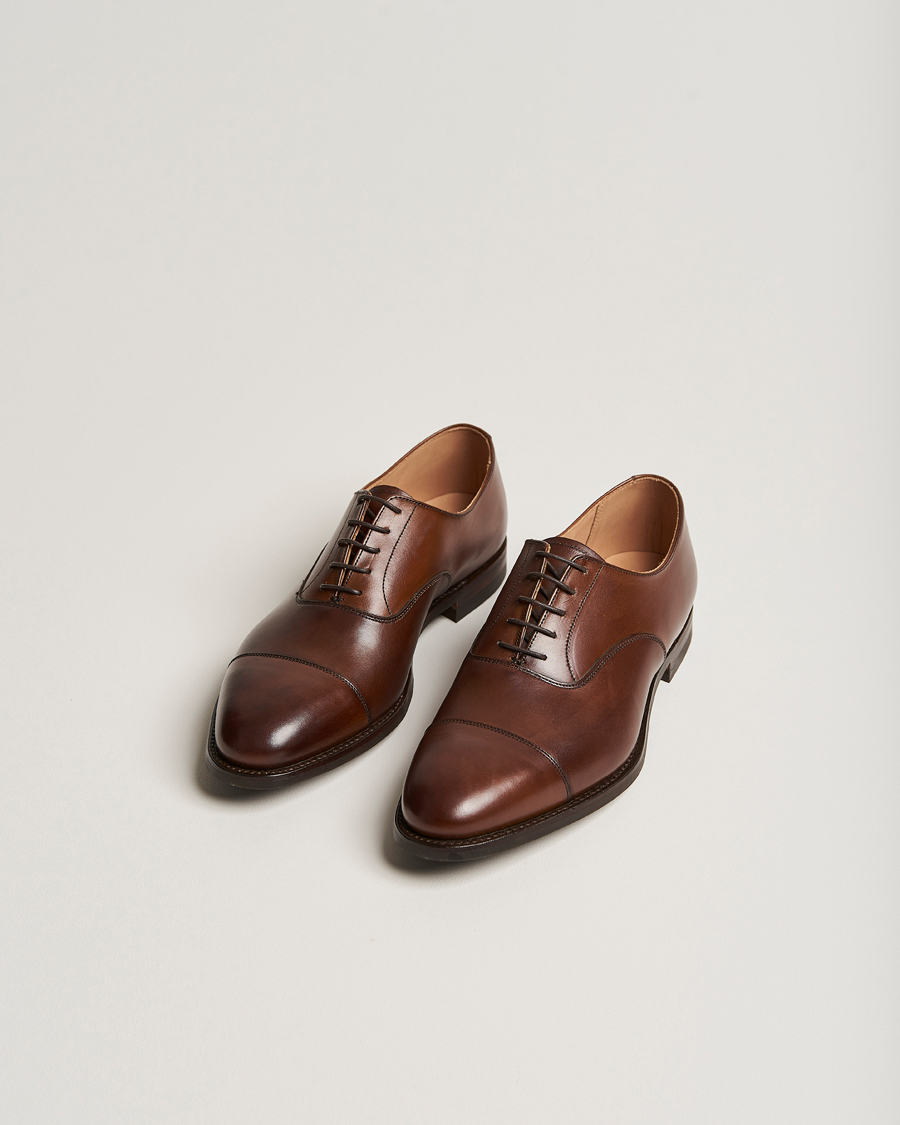 Hombres | Zapatos hechos a mano | Crockett & Jones | Connaught 2 City Sole Dark Brown Calf