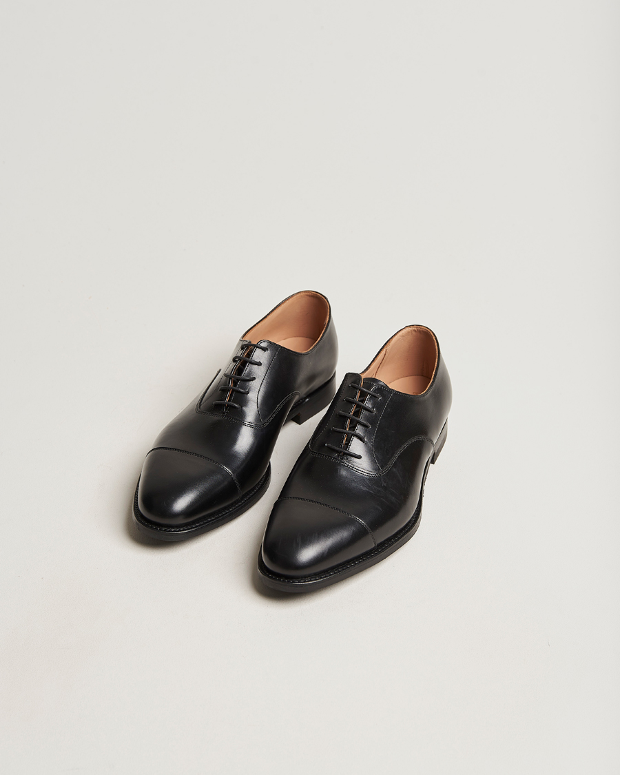 Hombres | Zapatos hechos a mano | Crockett & Jones | Connaught 2 City Sole Black Calf