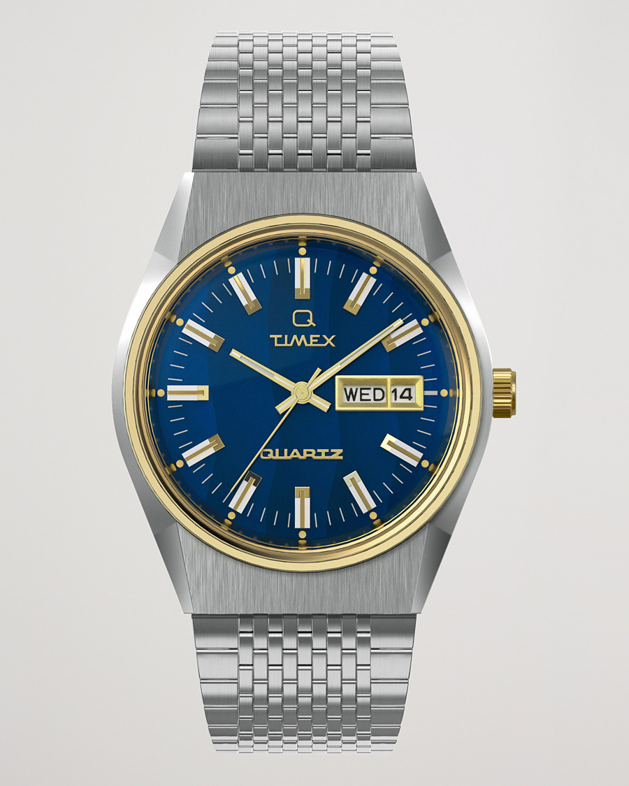 Hombres | Timex Q Reissue 1978 Falcon Eye 38mm Steel/Blue Dial | Timex | Q Reissue 1978 Falcon Eye 38mm Steel/Blue Dial