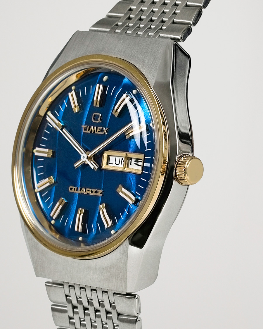 Hombres | Timex Q Reissue 1978 Falcon Eye 38mm Steel/Blue Dial | Timex | Q Reissue 1978 Falcon Eye 38mm Steel/Blue Dial