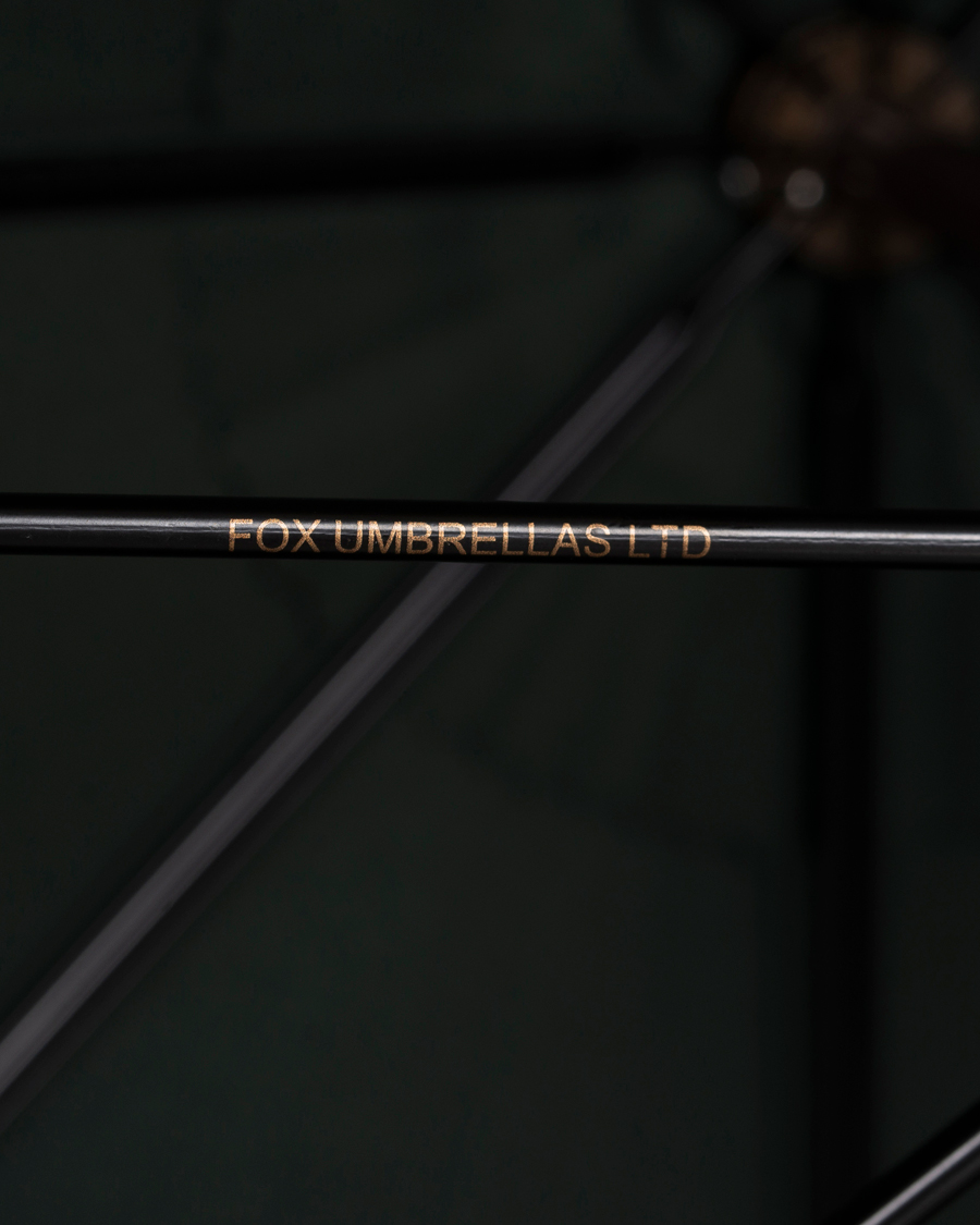 Hombres | Fox Umbrellas Polished Hardwood Umbrella Racing Green | Fox Umbrellas | Polished Hardwood Umbrella Racing Green