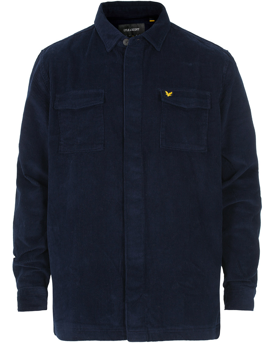 Hombres | Camisas | Lyle & Scott | Corduroy Overshirt Navy