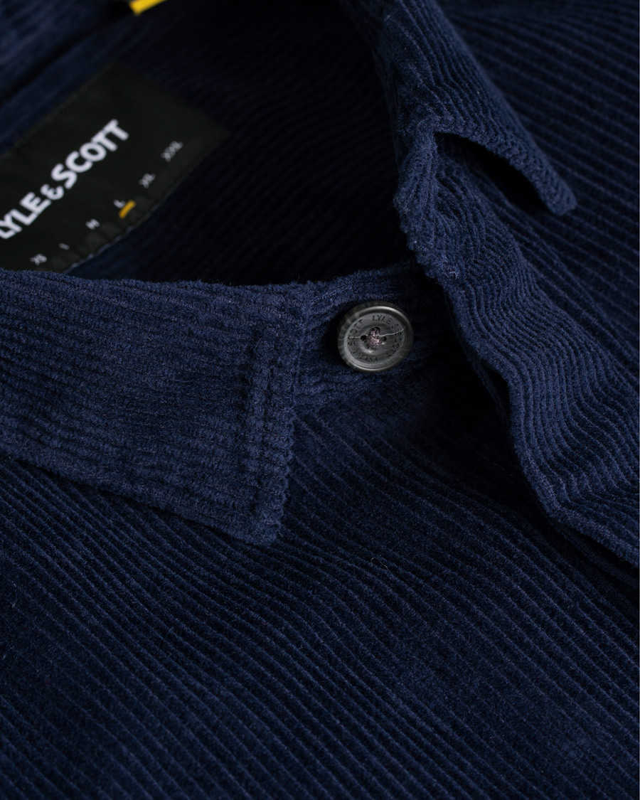 Hombres | Camisas | Lyle & Scott | Corduroy Overshirt Navy