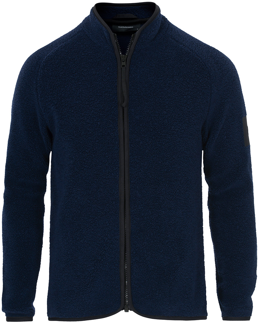 Hombres | Jerséis y prendas de punto | Peak Performance | Ted Full Zip Fleece Salute Blue