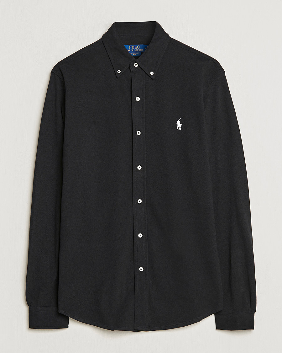 Hombres | Camisas | Polo Ralph Lauren | Featherweight Mesh Shirt Polo Black