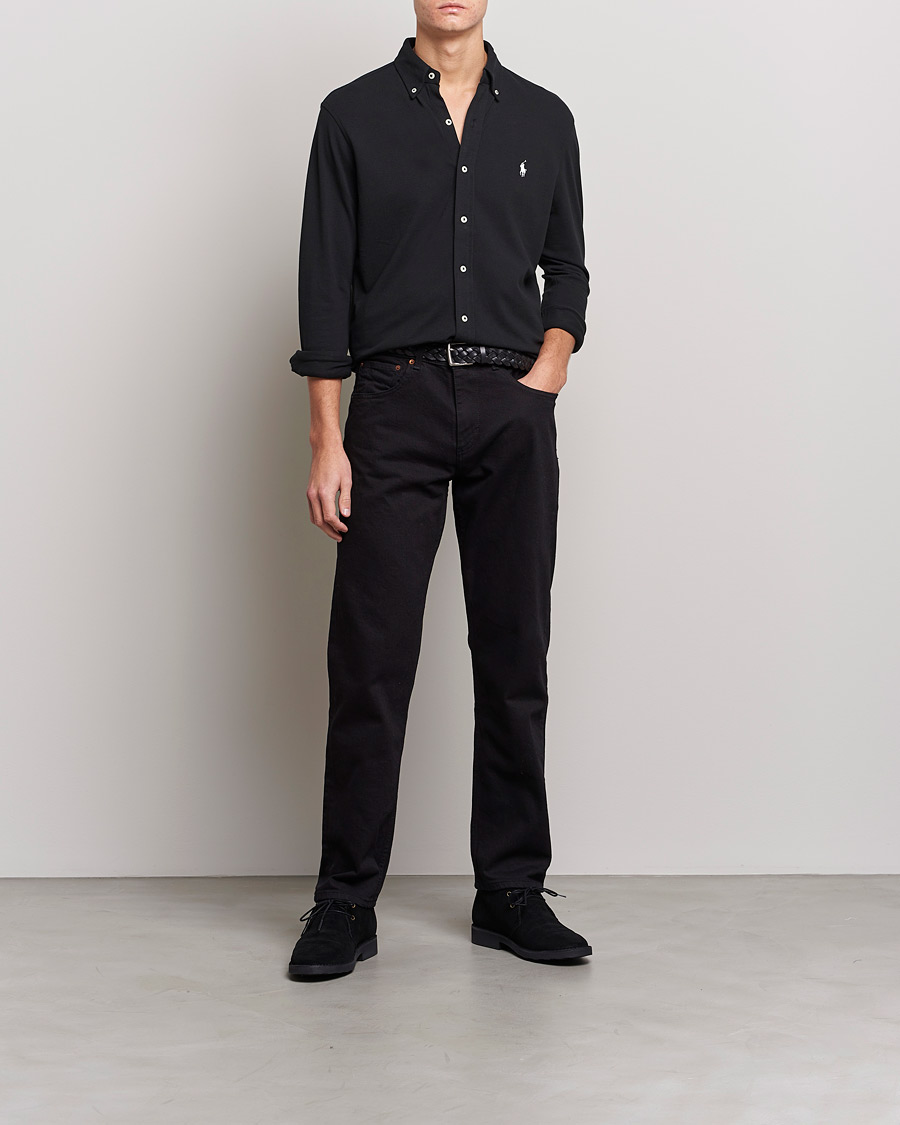 Hombres | Camisas | Polo Ralph Lauren | Featherweight Mesh Shirt Polo Black