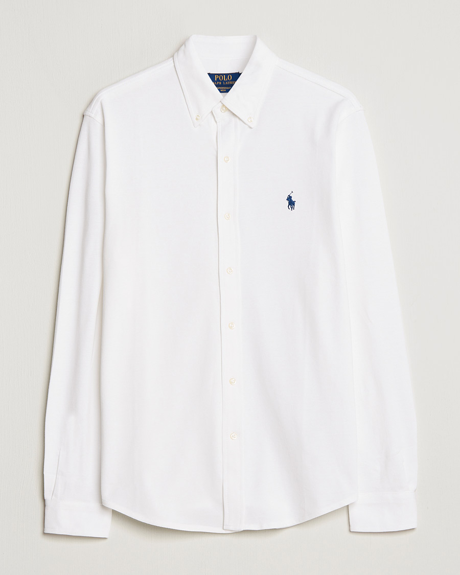 Hombres | Camisas | Polo Ralph Lauren | Featherweight Mesh Shirt White